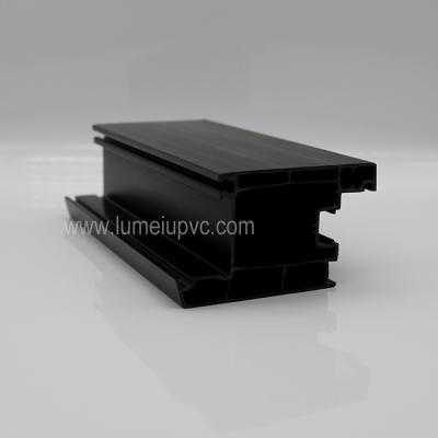Perfiles de pvc de coextrusión de doble capa negro negro