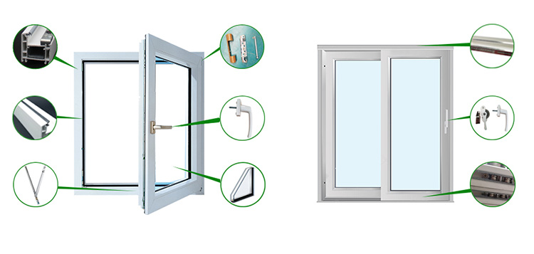 PVC Windows Handles Hinges Accessories PVC Windows Handles Hinges Accessories