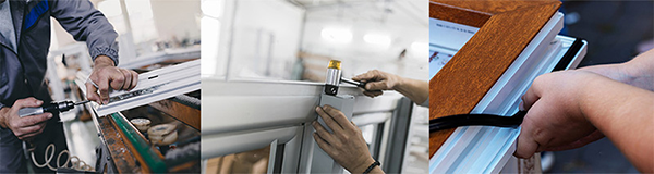 Cadres de fenêtres à battants européens en UPVC blanc European White UPVC Casement Windows Frames