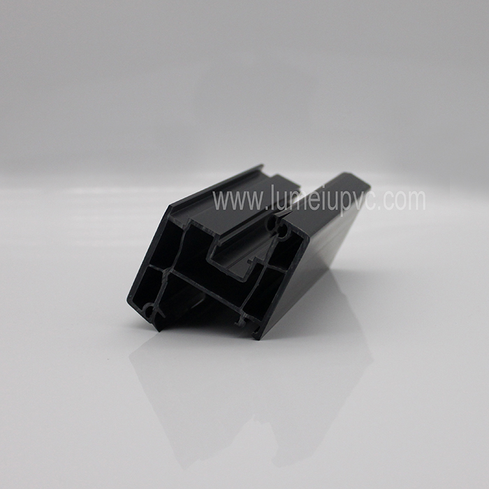 Perfiles de pvc de coextrusión de doble capa negro negro
