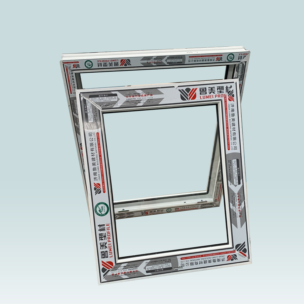 Cadres de fenêtres à battants européens en UPVC blanc