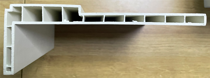 Alféizar de ventana de vinilo de PVC blanco Alféizar de ventana Alféizar de ventana de vinilo de PVC blanco Alféizar de ventana