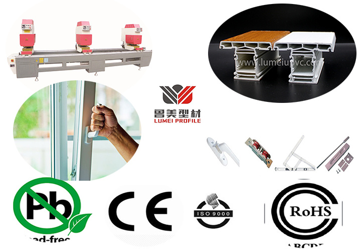 Perfiles de PVC de extrusión de plástico para ventana con precio económico Extrusion Plastic PVC Profiles for Window with Economic Price