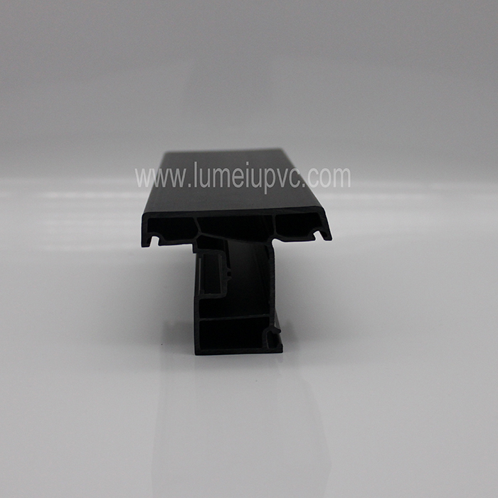 Perfiles de pvc de coextrusión de doble capa negro negro
