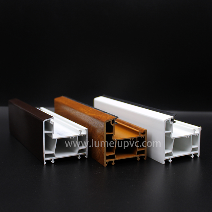 Profils de série de fenêtres et de battants de qualité supérieure Lumei UPVC/PVC en extrusion de couleur blanche
