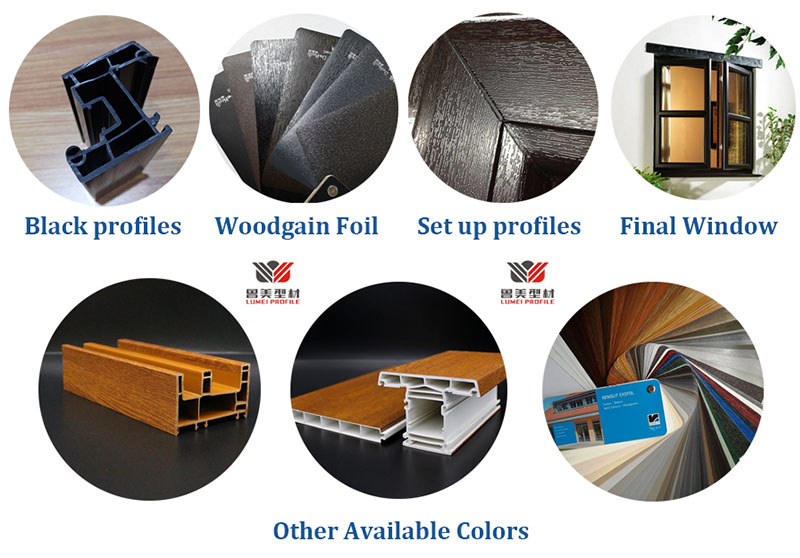 Perfiles de PVC de extrusión de plástico para ventana con precio económico Extrusion Plastic PVC Profiles for Window with Economic Price