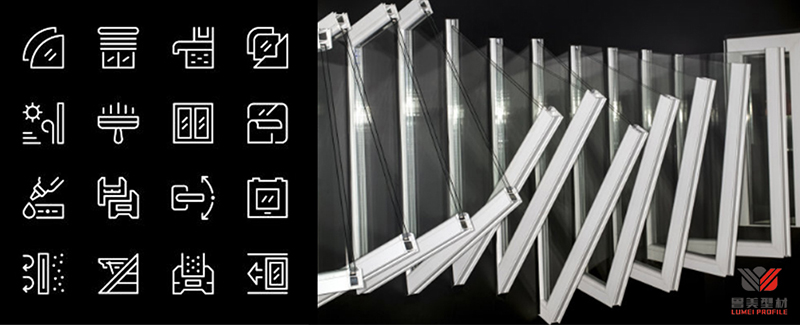 Perfiles UPVC de color blanco para ventanas y puertas White Color UPVC Profiles For Windows and Door