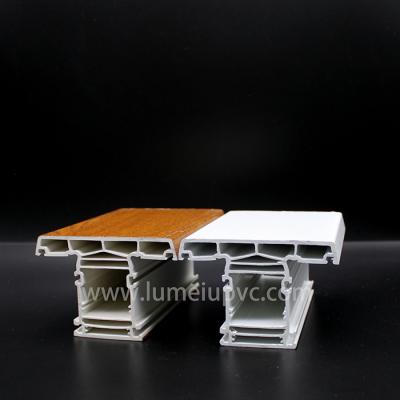 Perfiles de PVC negros blancos coloridos de coextrusión de ASA / PVC