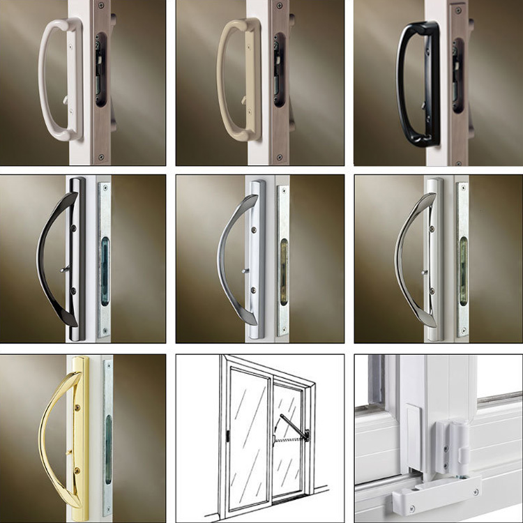 Perfil de extrusión de vinilo para puerta corrediza para patio