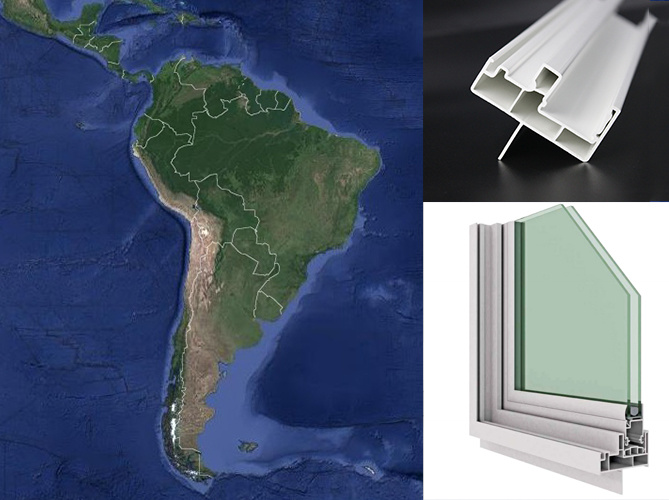 PVC Americano Linea Perfiles für zweiflügelige Fenster PVC Americano Linea Perfiles for Double Hung Windows