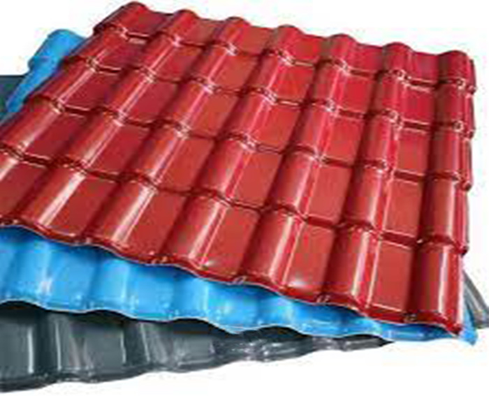 Material para techos impermeable Resina de PVC Teja ASA Waterproof Roofing Material PVC Resin ASA Roof Tile