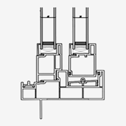 الخط الأمريكي PVC باب الباحة الشخصي