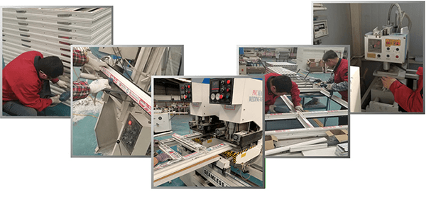 Cadres de fenêtres à battants européens en UPVC blanc European White UPVC Casement Windows Frames