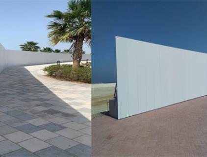 Paneles de valla ecológica de PVC