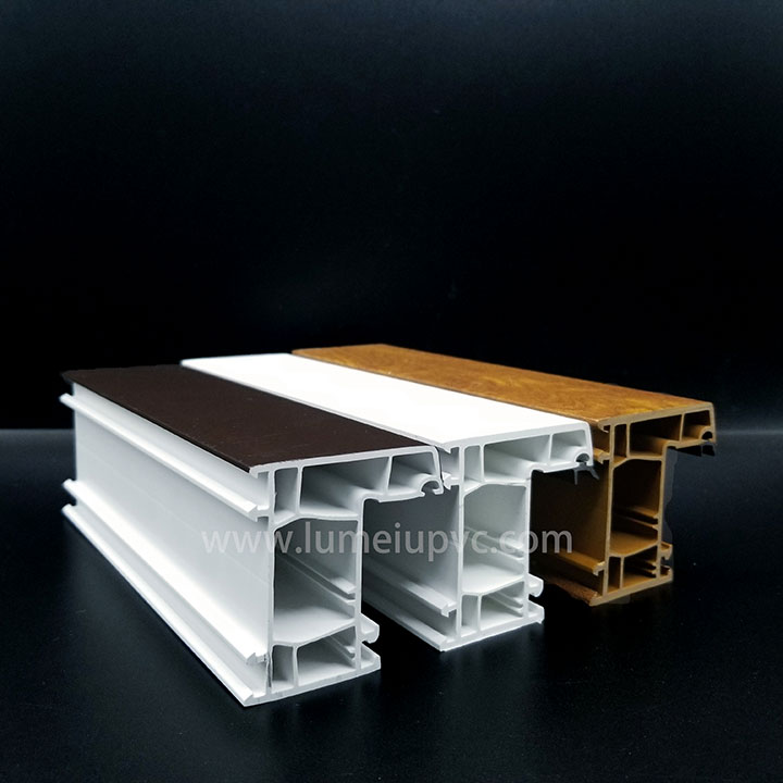 Profils de série de fenêtres et de battants de qualité supérieure Lumei UPVC/PVC en extrusion de couleur blanche