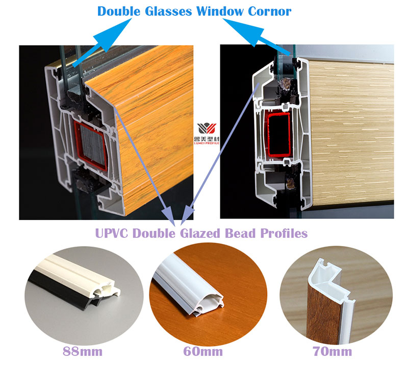 Perfiles de puertas y ventanas de PVC