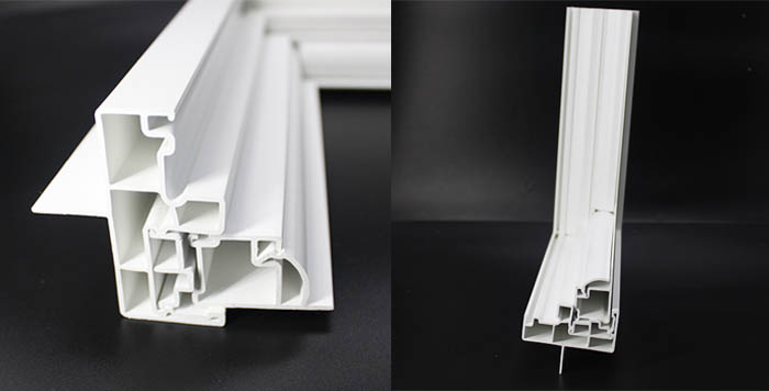 Profilés sud-américains en PVC pour fenêtre coulissante verticale simple en vinyle Profilés sud-américains en PVC pour fenêtre coulissante verticale simple en vinyle