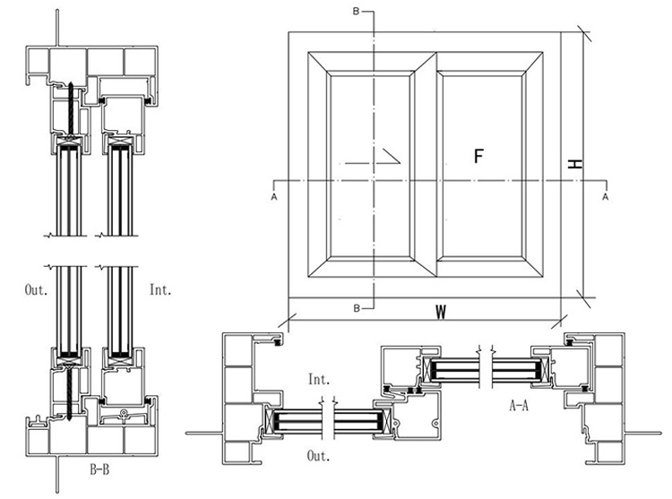 Puerta corrediza de vinilo para patio