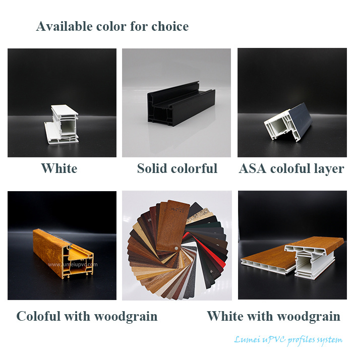 Perfiles de UPVC de color blanco leche con protección UV Milk White Color UPVC Profiles with UV Protection