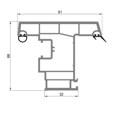 Perfiles de puertas y ventanas de PVC