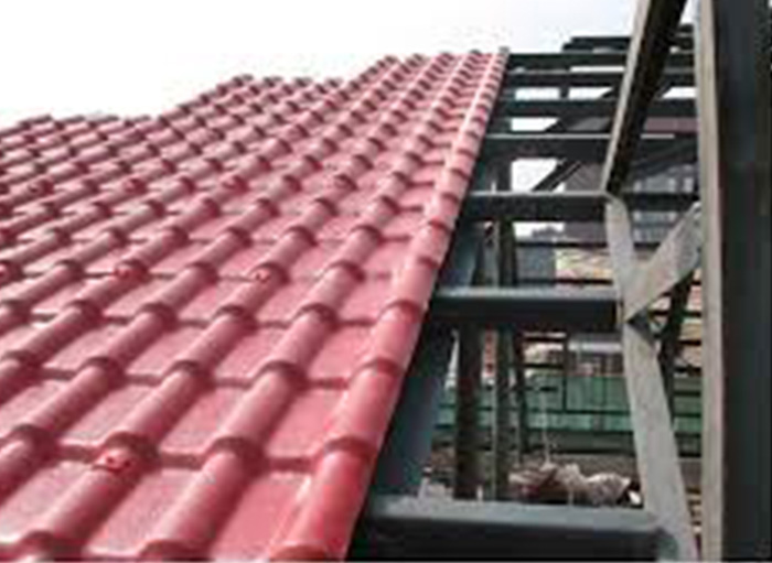 Material para techos impermeable Resina de PVC Teja ASA Waterproof Roofing Material PVC Resin ASA Roof Tile