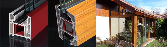 ملف تعريف UPVC مقاس 70 مم للنوافذ والأبواب 70mm Casement UPVC Profile for Windows and Doors