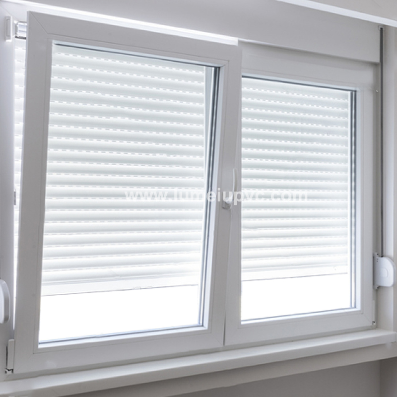 Cadres de fenêtres à battants européens en UPVC blanc