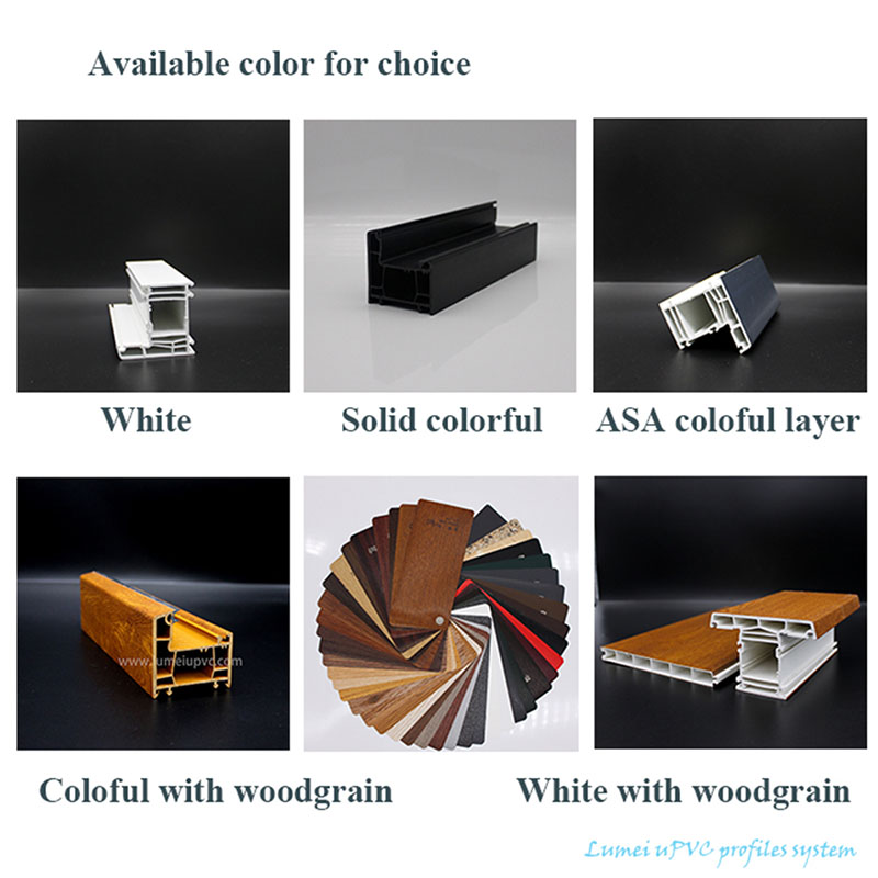 لمحات UPVC لمواد البناء لباب النافذة مع شهادة CE Building Material UPVC Profiles for Window Door with Ce Certification