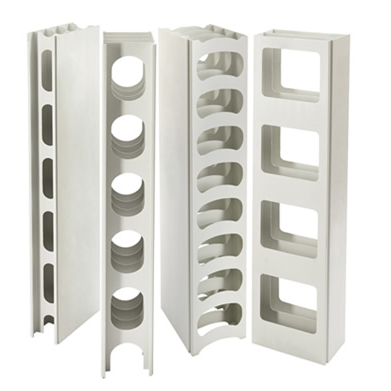 التشكيلات الجانبية لصندقة مكان PVC في مكان واحد للجدار الخرساني PVC Stay-in-One Place Formwork Profiles for Concrete Wall