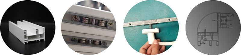 Perfiles correderos de pvc para ventanas y puertas. Sliding pvc profiles for windows and doors