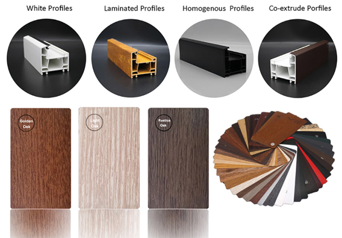 Perfiles de ventana UPVC de estilo europeo de gama alta High-End European Style UPVC Window Profiles