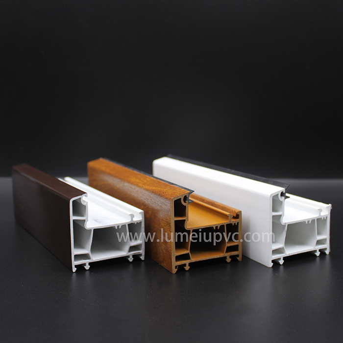 Profils de série de fenêtres et de battants de qualité supérieure Lumei UPVC/PVC en extrusion de couleur blanche