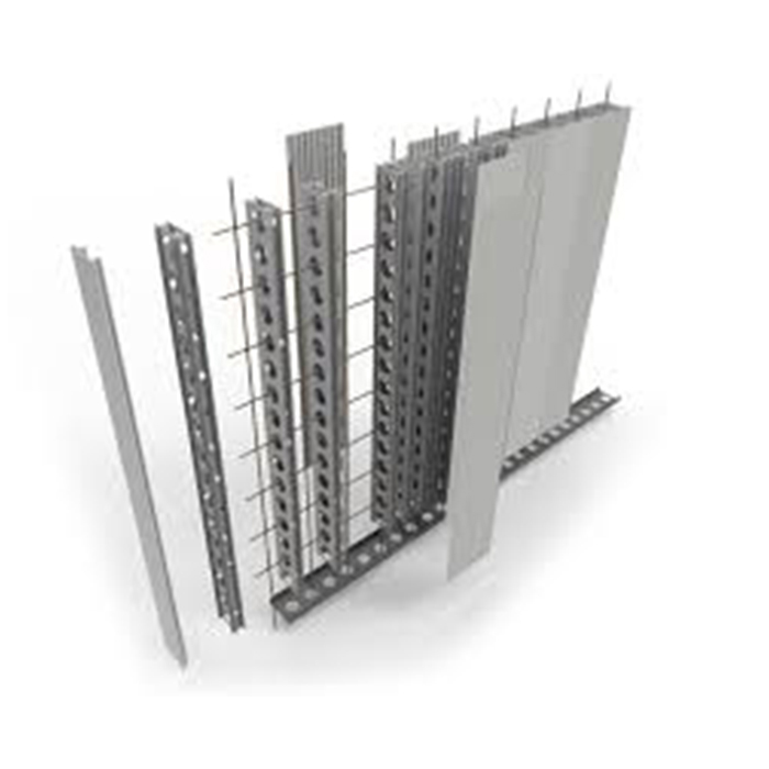 قوالب صب الخرسانة للجدران الخرسانية مع تصميم PVC يبقى في مكان واحد Concrete Wall Formwork Profiles with PVC Stay-in-One-Place Design