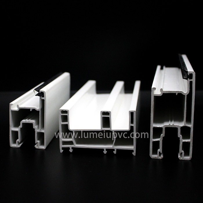 Profilés coulissants en PVC pour châssis de porte Haute résistance aux UV Door Sash Sliding Pvc Profiles High uv resistance
