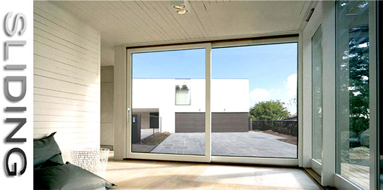 Porte coulissante UPVC avec deux châssis Sliding UPVC Door With Two Sashes