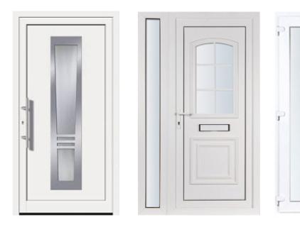 Puerta abatible de PVC